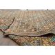 1970s vintage Turkish Oushak handmade wool cotton beige runner rug 185x212