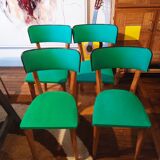 Set of four scandinavian chairs