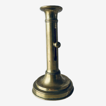 Antique golden brass candle holder