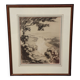 A very beautiful old drawing depicting a hilly landscape rendered in graphite.