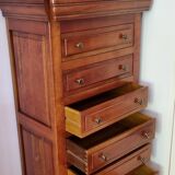 Louis philippe merisier massif style weekly chest of drawers
