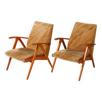 Pair of Czechoslovak armchairs, 1960's