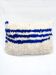 Moroccan Berber cushion cover Azilal in ecru with Majorelle blue patterns 60x4