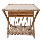 Rattan bedside table