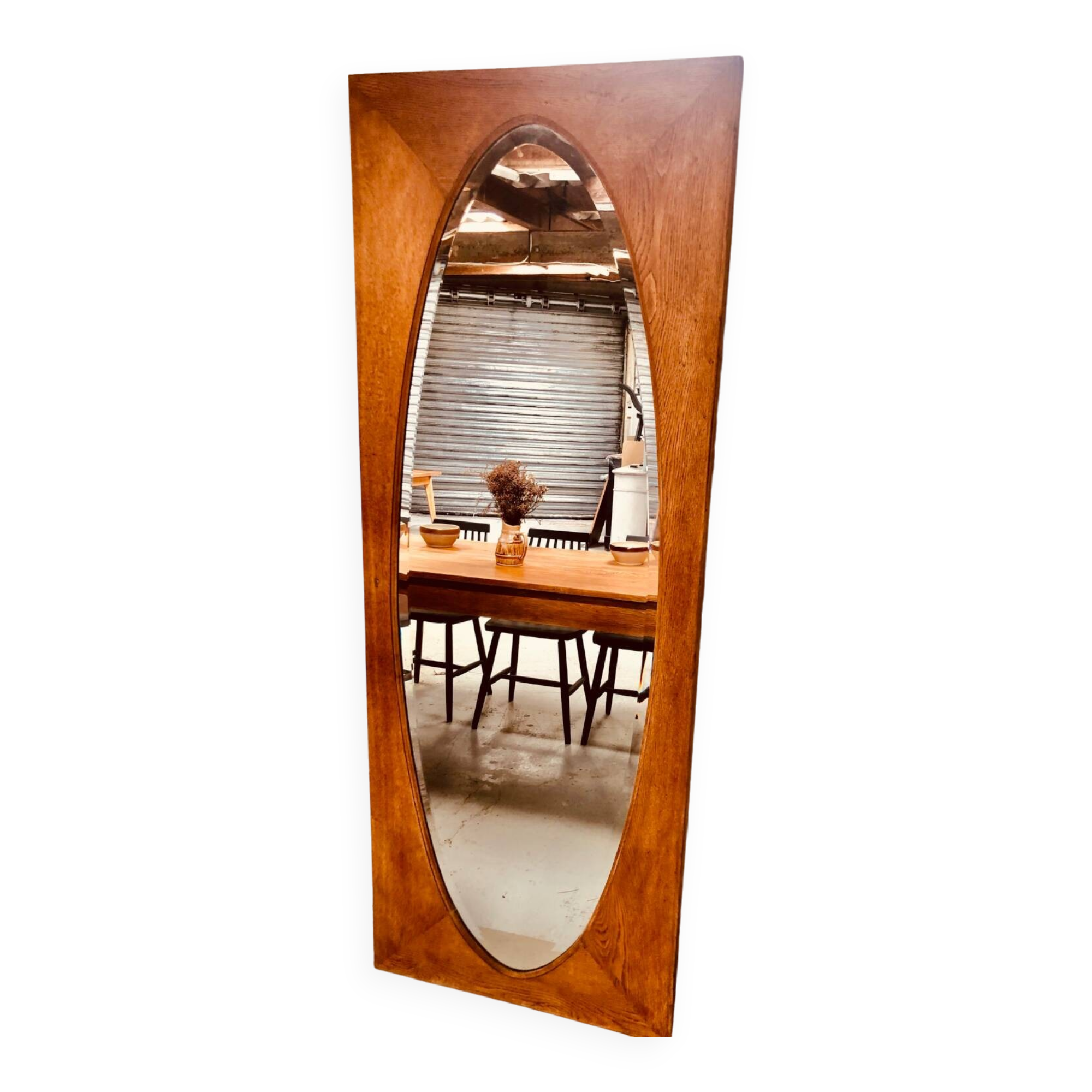 Old oak mirror