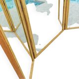 Mirror and rattan screen