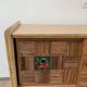 Rattan sideboard and ceramic tiles from vallauris 50s