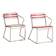 Antique outdoor stacking chairs (circa 1920). Set of 2 pieces.