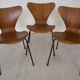Model 3107 Dining Chairs In Teak By Arne Jacobsen For Fritz Hansen.