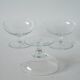 set of 5 engraved crystal champagne glasses 1950 9 x 6.5 cm