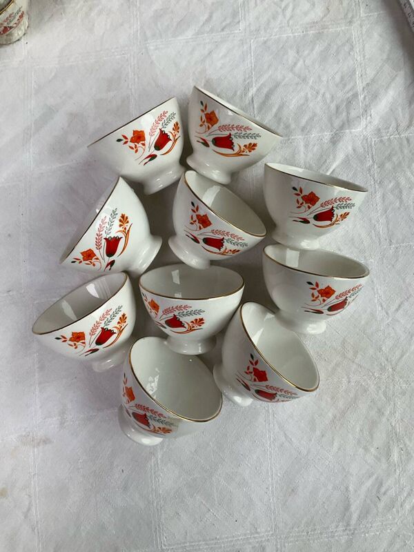 10 bols à café Boch ( Belgique)