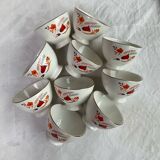 10 Boch coffee bowls (Belgium)