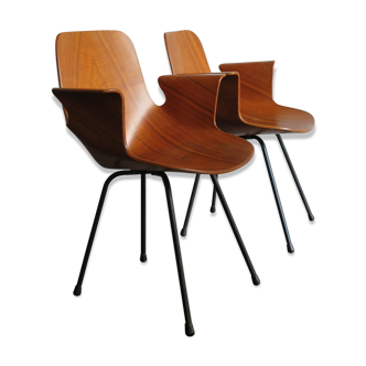 Vittorio Nobili for Fratelli Tagliabue italian dining chairs model Medea, 1950s