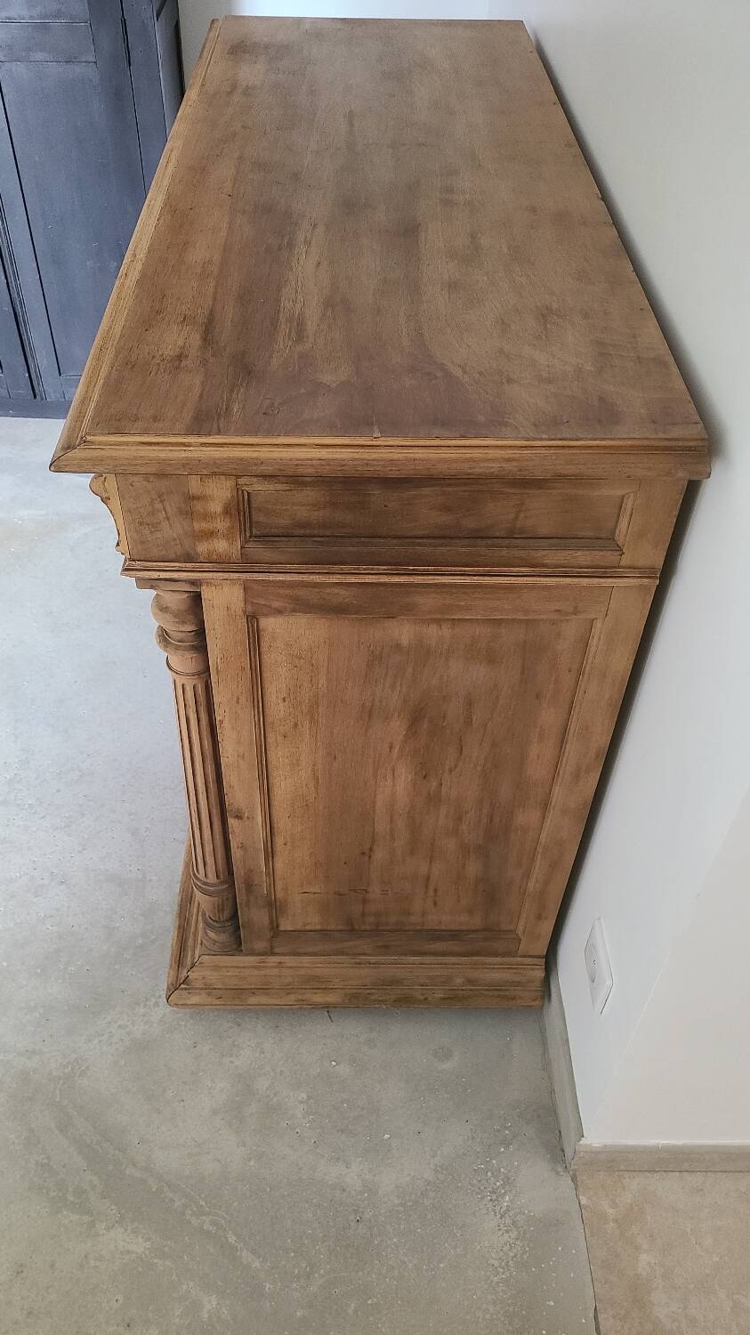 Old counter furniture trade furniture console central island raw wood storage sideboard