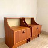 Pair of Scandinavian teak bedside tables