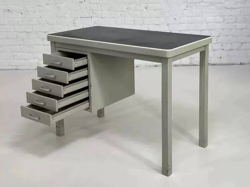 1950s metal and industrial style desk