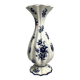 Capodimonte, blue and white ruffled vase, Italy, 20th century