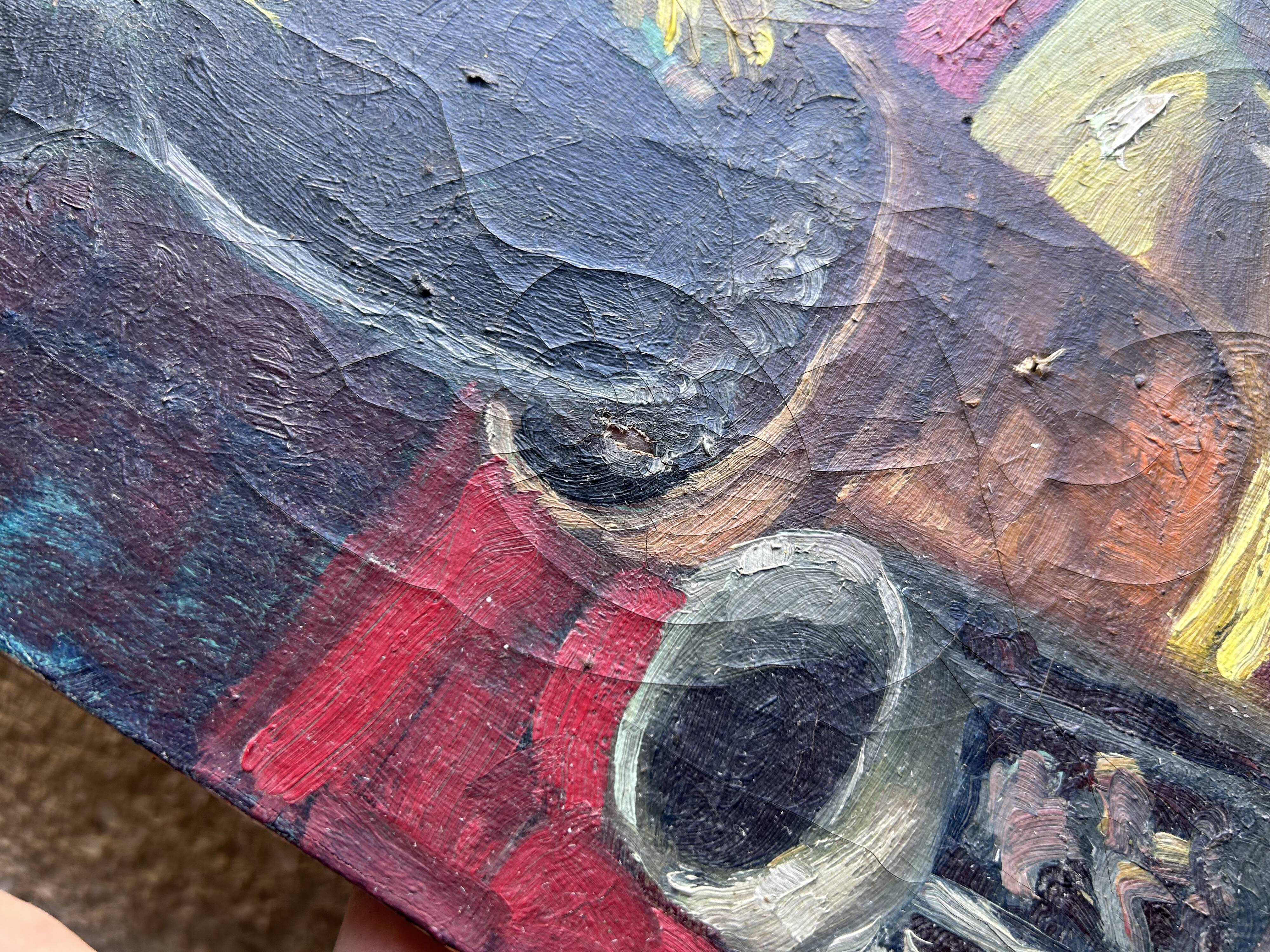Tableau ancien signé Back, 1943