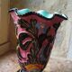 Vallauris vase signed Monaco with fish decoration
