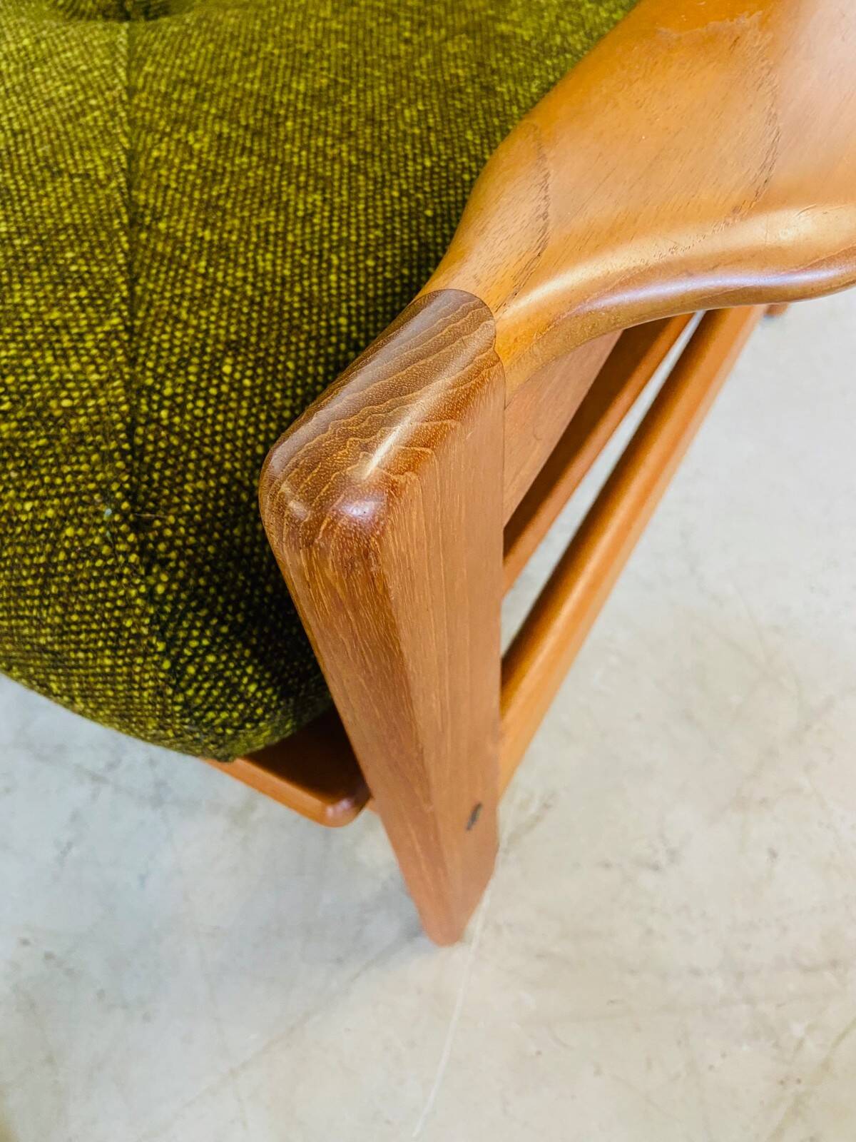 Canapé 3 personnes vintage rétro danois du milieu du siècle par Arne Wahl Iversen 1970