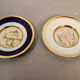 Paire d'assiettes "The art of Chokin"made in Japan