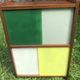 Vintage 60s storage display case with sliding windows