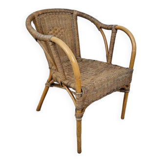 Rattan armchair