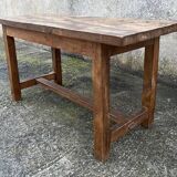Farmhouse coffee table, solid oak, vintage, early 20th century.