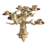 Solid brass baobab chandelier - unique piece - ref 1411