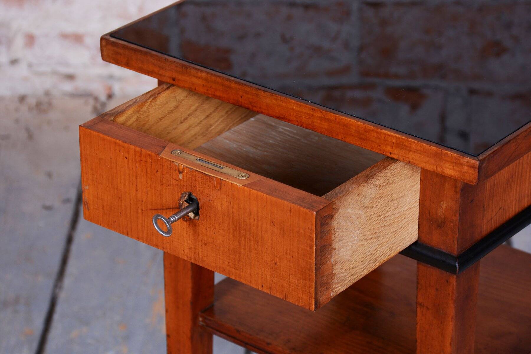 Small Biedermeier Side Table in Cherry, 1840s
