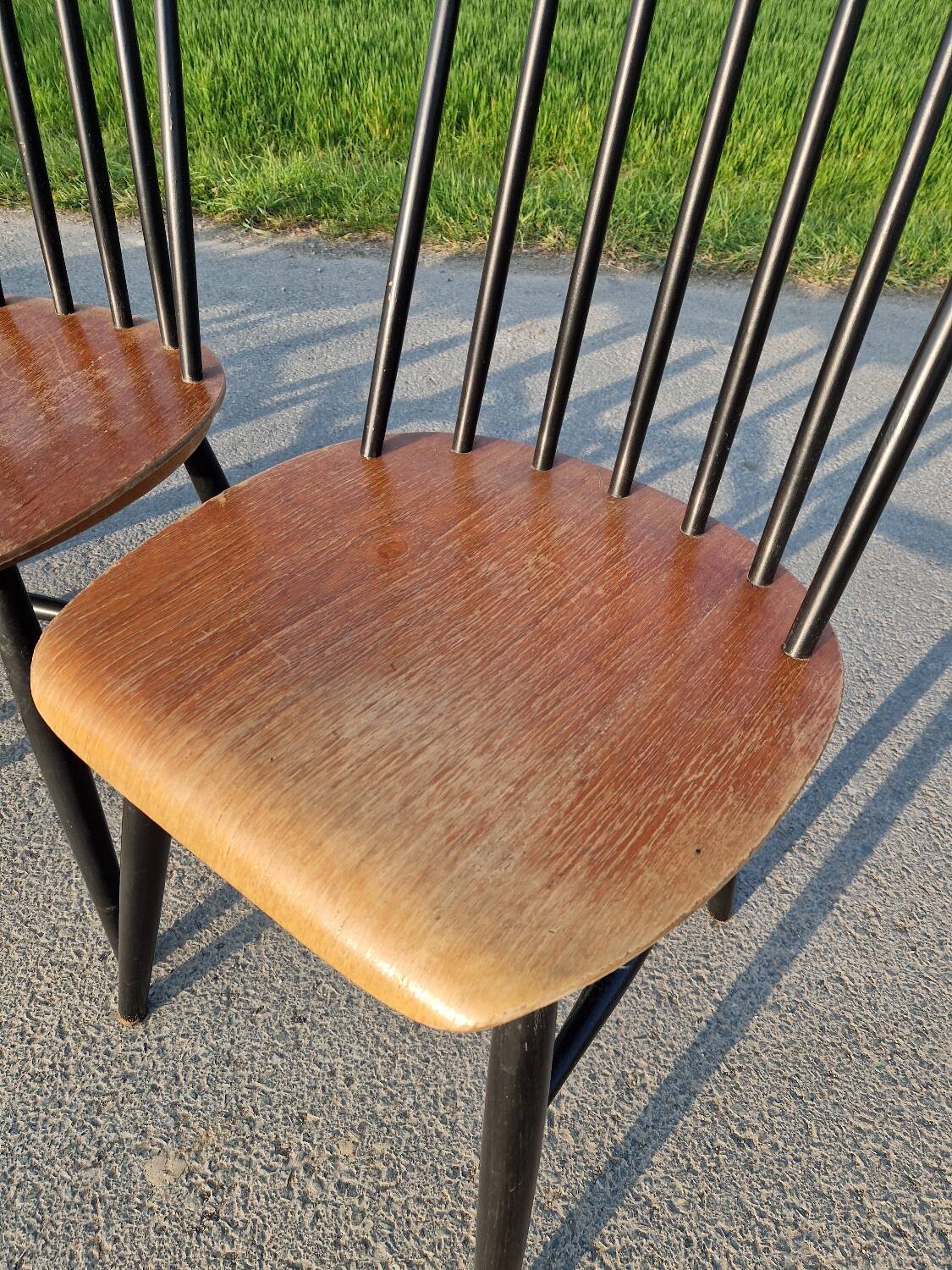 Set of 6 Fannett Scandinavian chairs by Ilmari Tapiovaara 1960.
