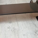 Pair of 70s design smoked plexiglass bedside tables