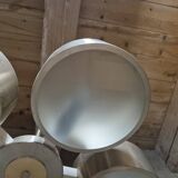 Vintage Aluminum & Glass Chandelier, Germany, 1970s