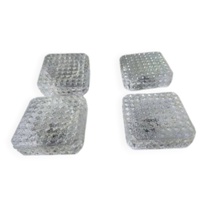 4 plafonniers vintage