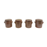 Set of 4 sandstone pots