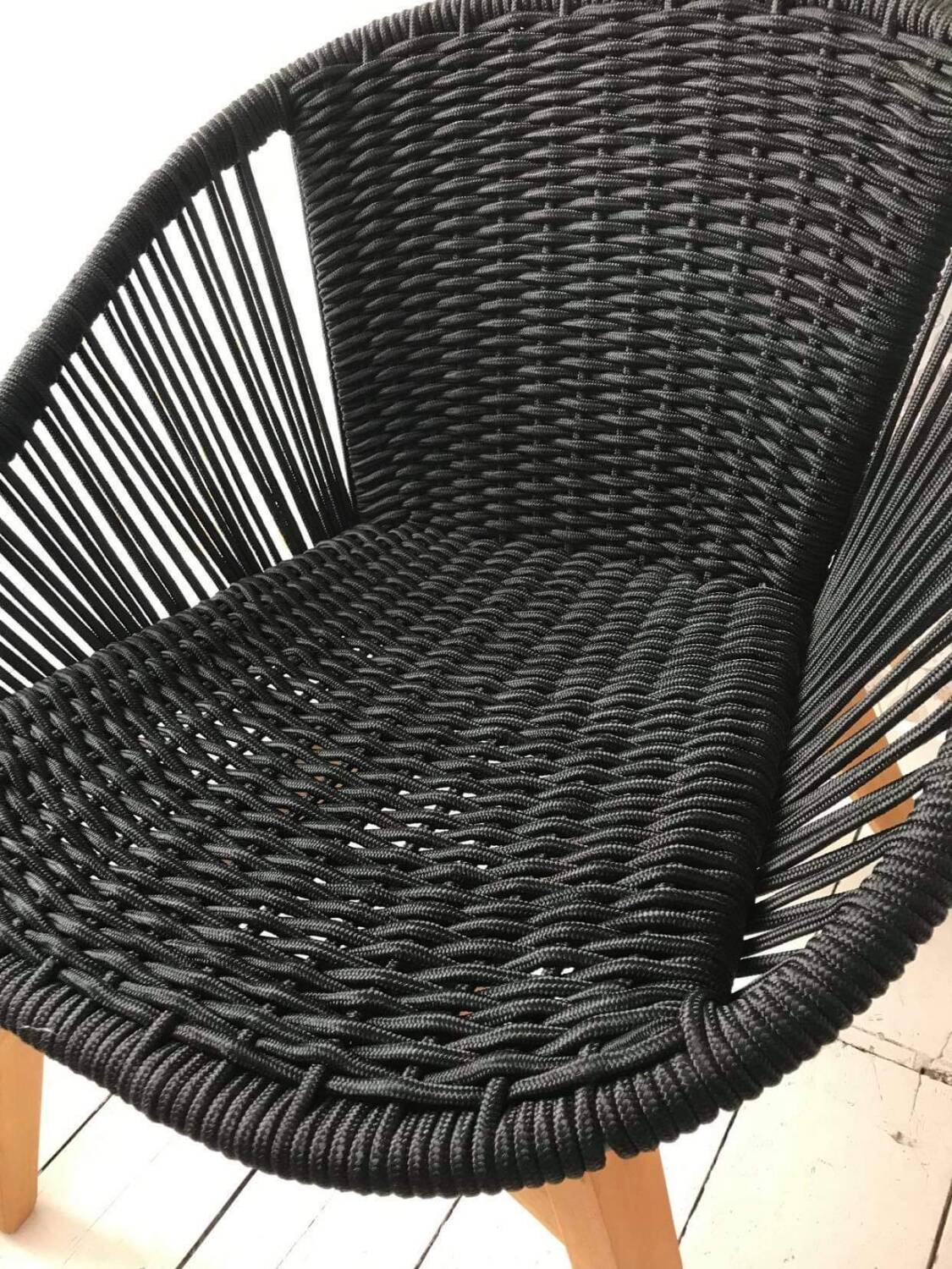 Joemie black armchair