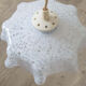 Vintage white murano glass hanging lamp