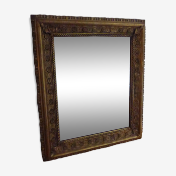 Miroir ancien doré 68x56cm