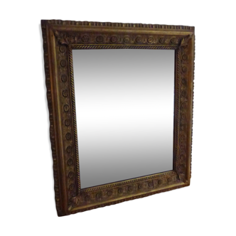 Miroir ancien doré 68x56cm