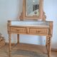 Bathroom cabinet with marble top in Henri II style