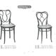 Two Thonet chairs No. 561 from the USA catalogue. Around 1925.
