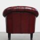 English Cowhide Leather Chesterfield Club Chair
