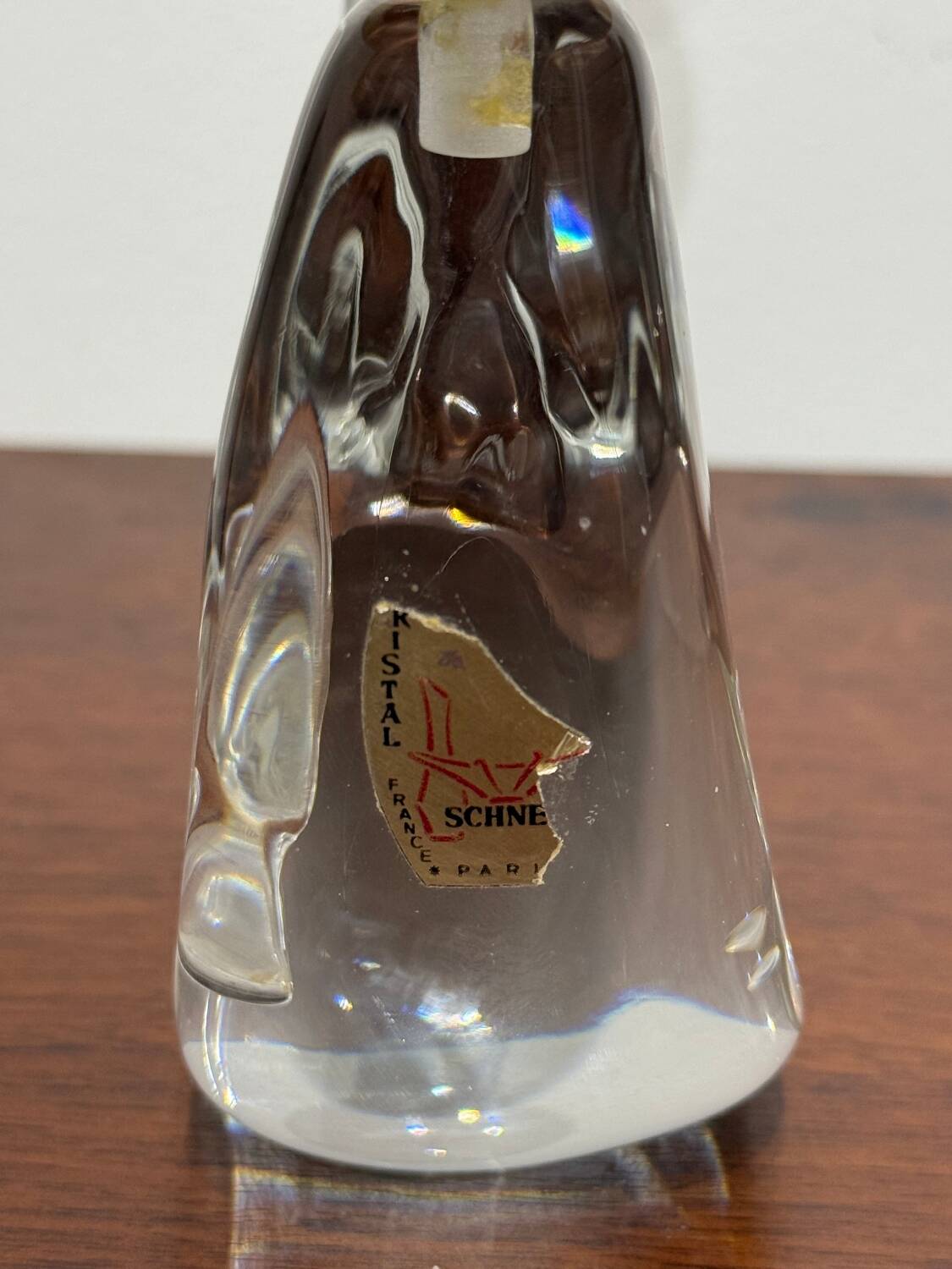 Schneider crystal candlestick