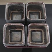 Vintage Set in Glazed Ceramic – 4 Bowls & Tray – Style