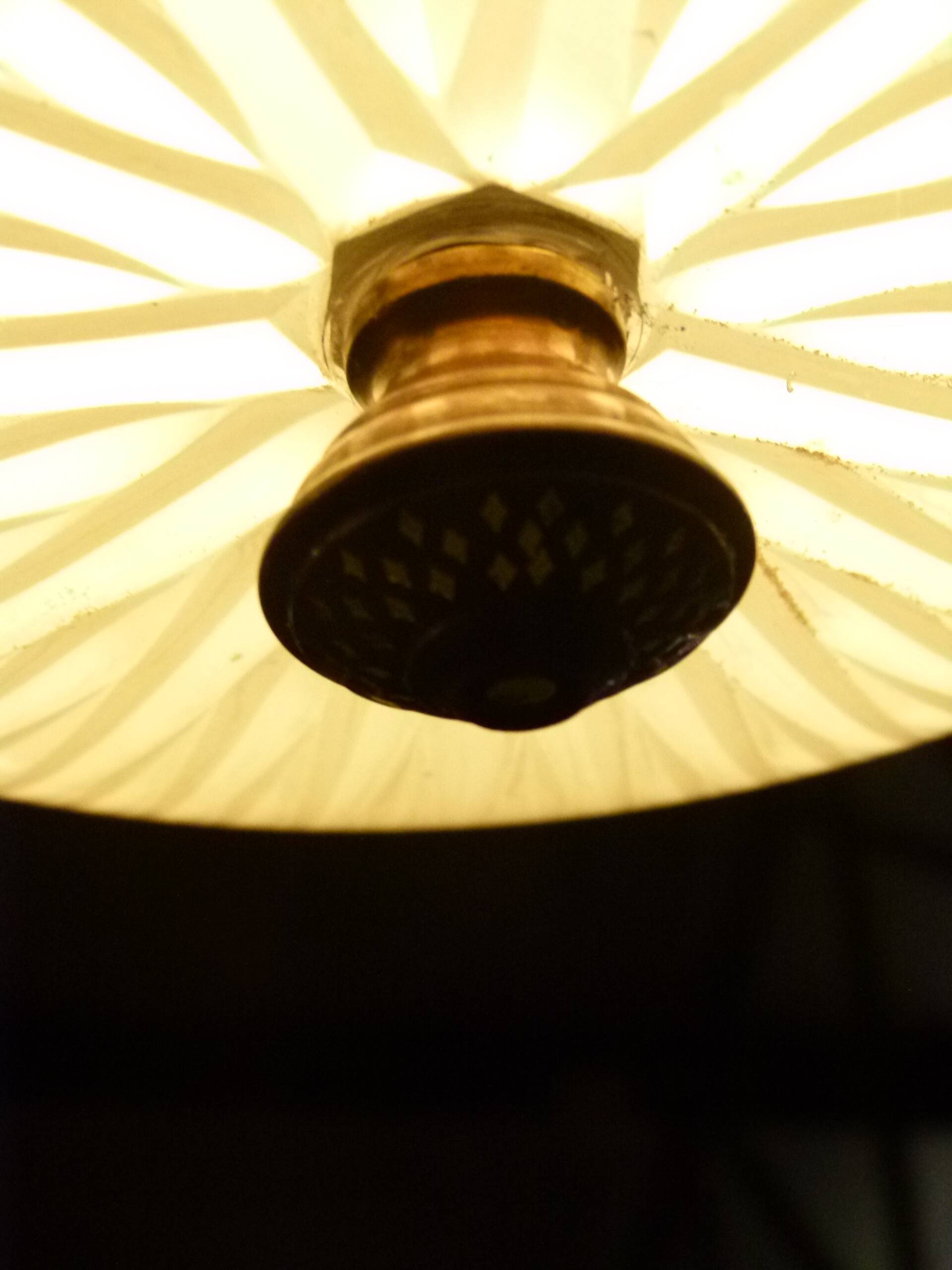 20th century holophane lamp