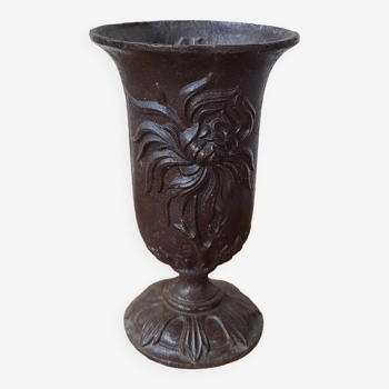 Art deco cast iron vase