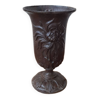 Art deco cast iron vase