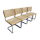 Lot de 4 chaises Marcel Breuer Cesca modèle b32