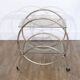 Glass and gold metal rolling trolley 1970