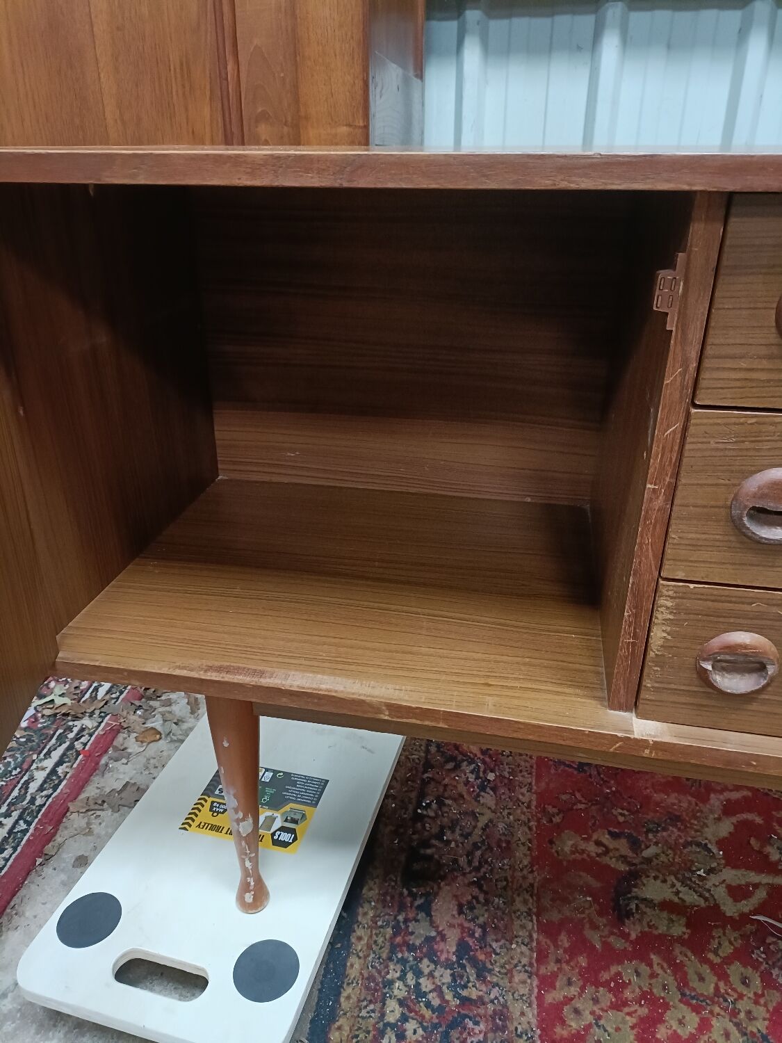 Vintage scandinavian teak enfilade, 60s